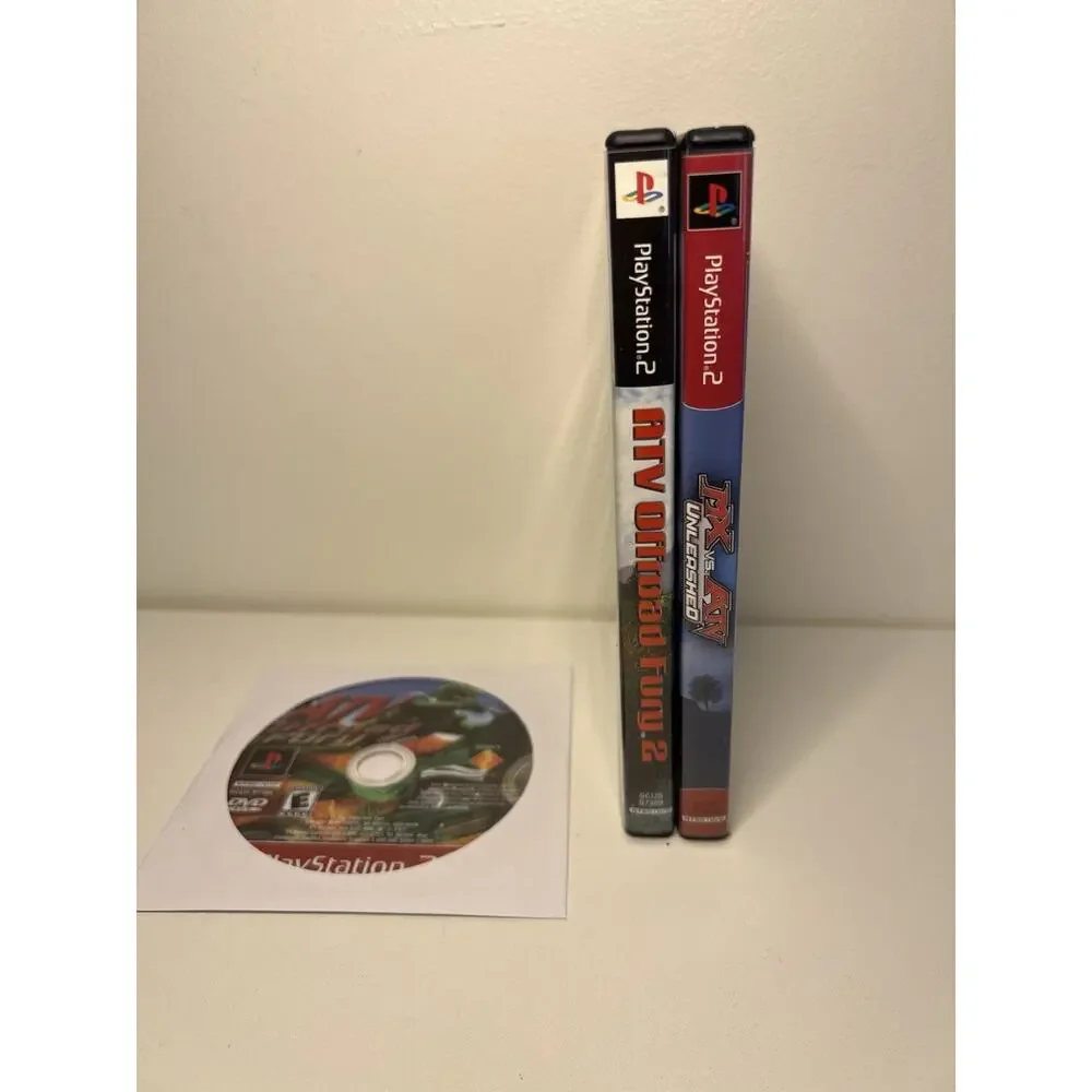 ATV Offroad Fury 1 & 2 and MX vs ATV Unleashed PlayStation 2 PS2 Lot Of 3 Works